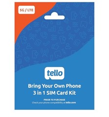 Tello Mobile – US Prepaid SIM Card (3 in 1) | Bring Your Own Phone Kit |…