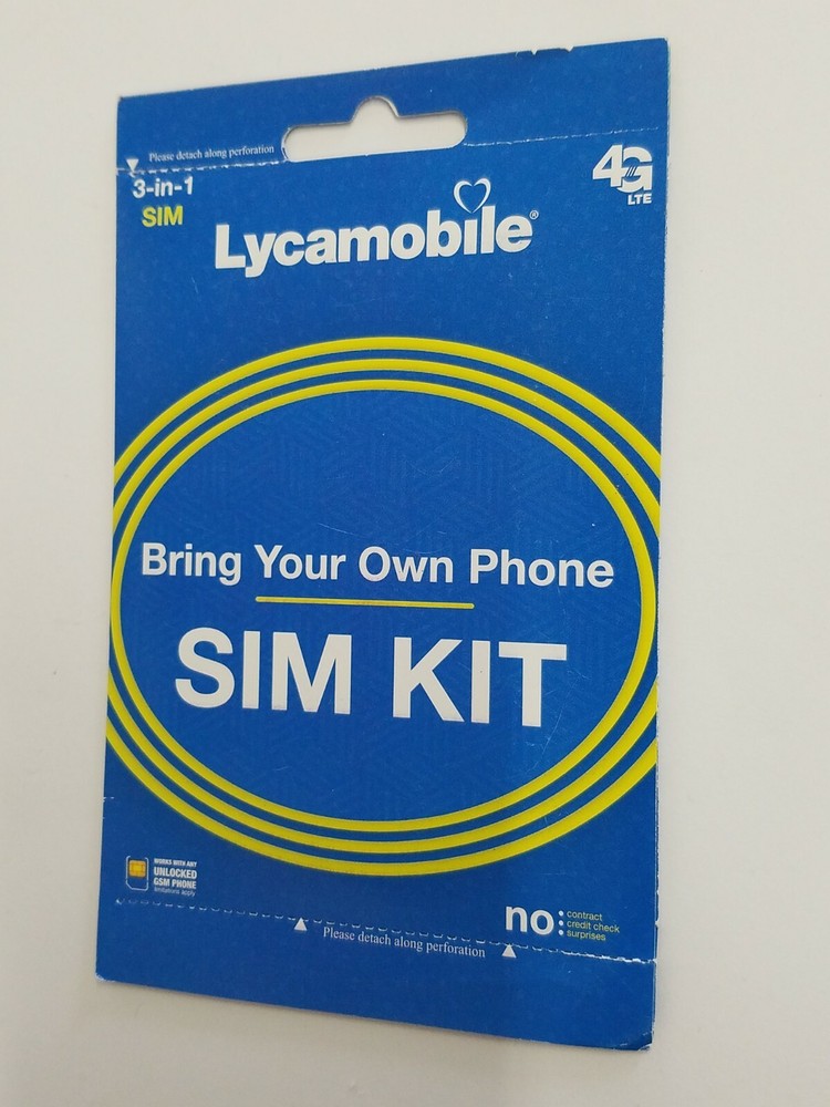Lycamobile Prepaid Sim Card Nano Micro Standard Simcard Lyca Mobile Unlimited