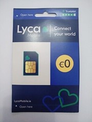 Lycamobile Ireland 4G/5G – Prepaid – Irish Network – PAYG Triple SIM Card