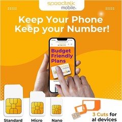 SpeedTalk Prepaid Phone Plan – + 3GB – 5G 4G LTE Data – SIM Card for Unlocked…