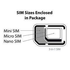 3-in-1 SIM Card Kit for BYOP – Compatible with AT&T, Straight Talk & More