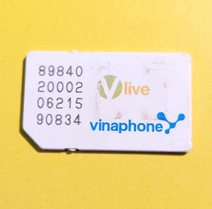 USED VINAPHONE V LIVE SIM CARD FOR RESTORING TEST CELL PHONES BOOT BYPASS UNLOCK