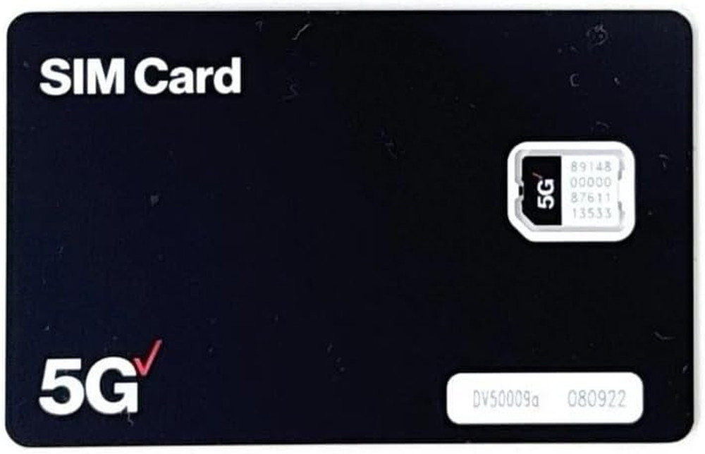Wireless 5G LTE SIM Card with NFC – Nano Sized (4FF) (5G Nano Sized SIM, 1-Pack)