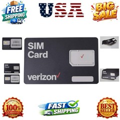 Wireless 4G LTE SIM Card – All 3 Sizes 3-in-1, Nano/Micro/Standard Sizes 4FF …