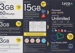 Lycamobile 4G/5G Ireland – PAYG -Irish Network – Prepaid Triple SIM Card
