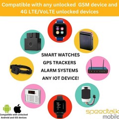 SpeedTalk Mobile GPS Tracker SIM Card Starter Kit | 3 in 1 Universal…