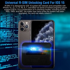 New R-SIM17 Unlock Card for iPhone 13/12/11/XR/X/8/7, iOS15 Compatible