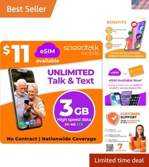 Keep Your Number: SpeedTalk Prepaid Plan with 3GB 5G Data for Unlocked Phones