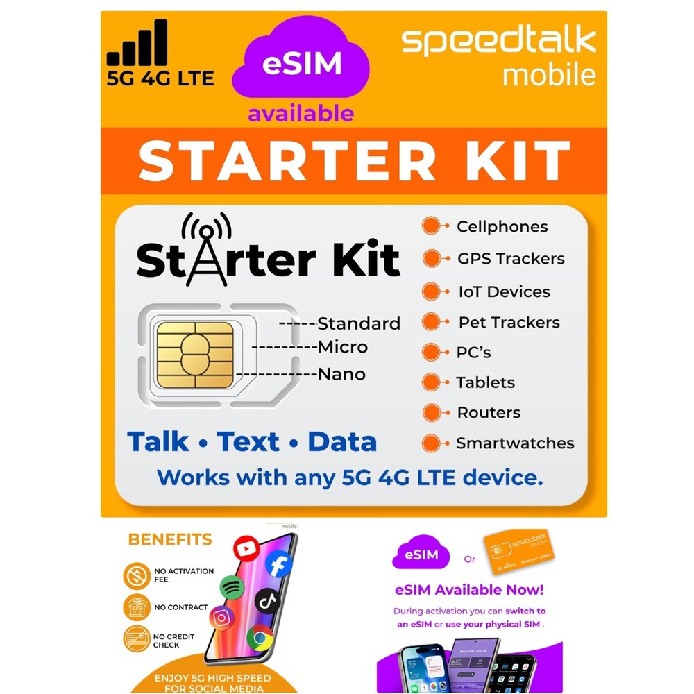 Affordable 3-in-1 SIM Card Kit – High-Speed 5G/4G LTE for Smartphones & IoT