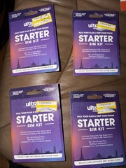 Ultra Mobile Triple Punch Mini/Micro/Nano SIM Card, Purple As Is Lot New 4 New