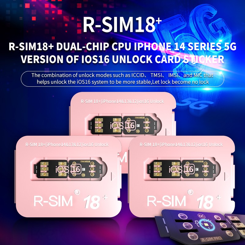 🚀R-SIM19 SIM18 QPE Stable Unlock Card for iPhone 15 Plus 14 13 Pro Max 12 IOS17
