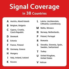 SIM Card: 13GB Data + Unlimited Local Calls in 38 Countries for 28 Days