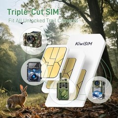 50GB 4G LTE Data SIM Card for Trail & Security Cameras – 2 Years, No Contract, A