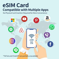 USA eSIM Card 5GB 7 Days, Prepaid Card 4G High-Speed Data Plan