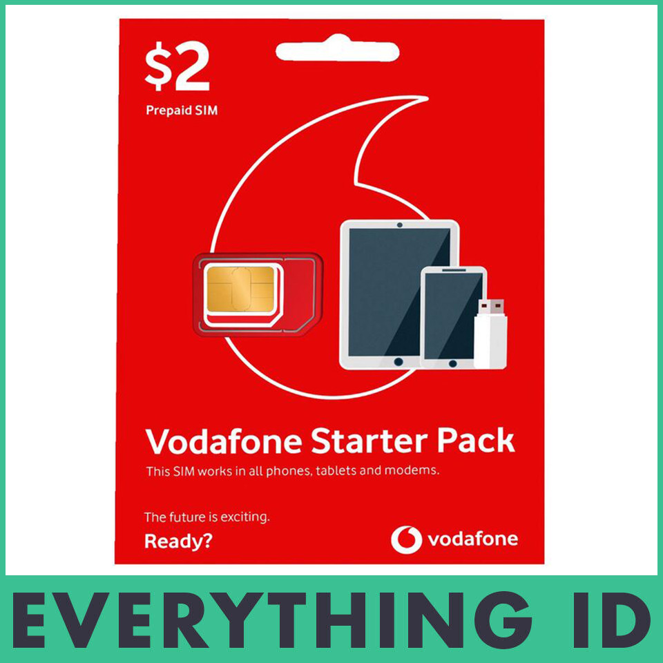 AUSTRALIAN VODAFONE PREPAID MULTI FIT SIM CARD PACK 3G 4G LTE NORMAL NANO MICRO