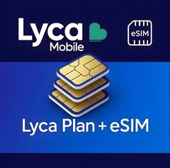 Lyca Mobile USA 5G/4G Prepaid eSIM | 30-Day Plan | Instant Digital Delivery