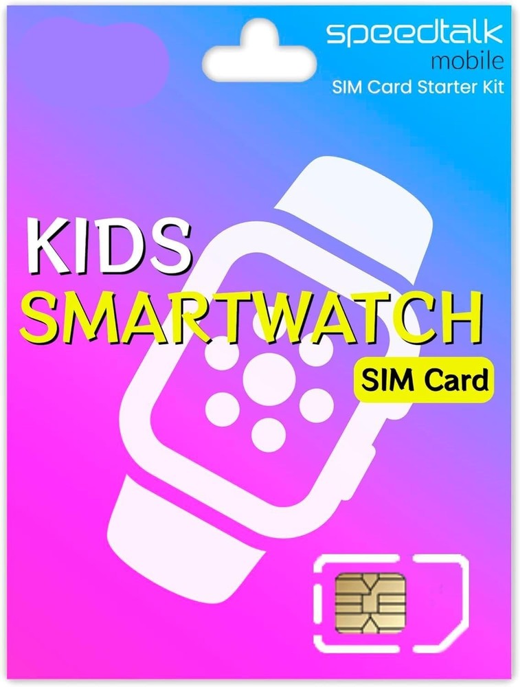 Secure Smartwatch SIM Card Starter Kit with Global Coverage – Activate Anytime