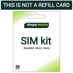 Simple Mobile Prepaid $50 Plan For 30 DAYS Unlt’d Talk/Text/Unlt’d high-speed da