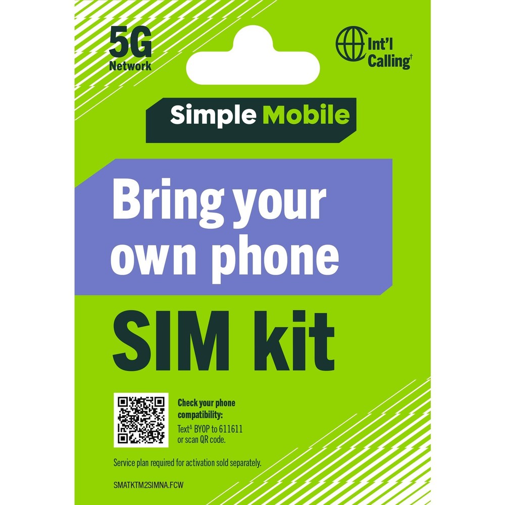 Bring Your Own Phone Prepaid SIM Kit | 3in1 CDMA Sim Card