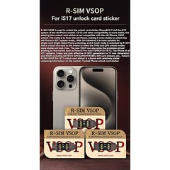 R-SIM VSOP QPE Stable Unlock SIM Card For iPhone 15 Pro Max 14 13 12 11 iOS17