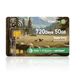 50GB 4G LTE Data SIM Card for Trail & Security Cameras – 2 Years, No Contract, A