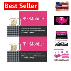 2 Pack Authentic Official SIM Card Micro/Nano/Standard GSM 4G/3G/2G LTE Prepa…