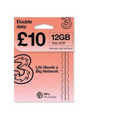 Ultimate Travel Companion: 12GB Data and 3000 Minutes from THREE SIM Card