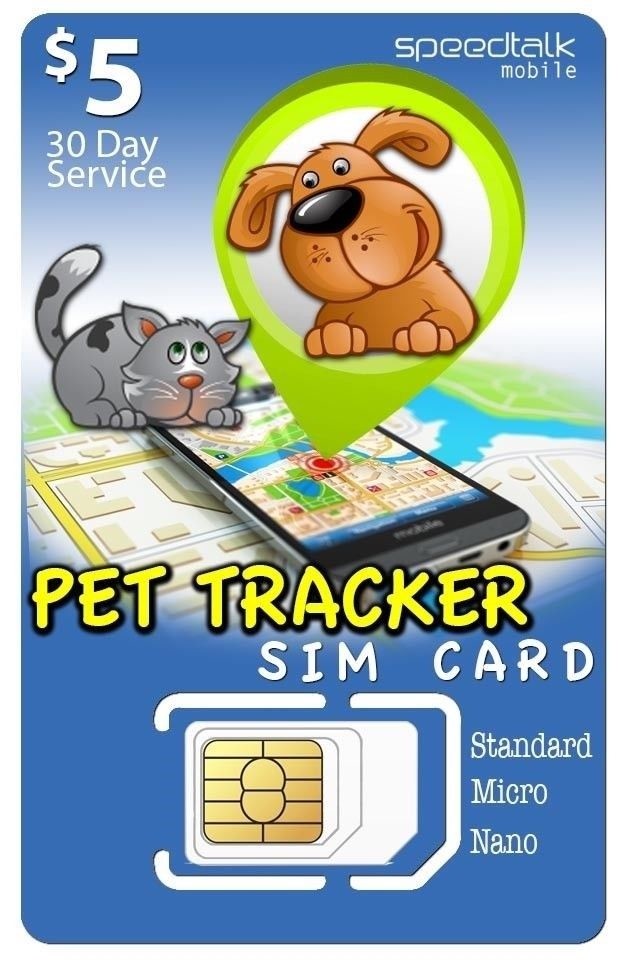 $5 SIM CARD for Pet Tracker and other GPS Tracking Devices | 3 in 1| GSM 4G LTE
