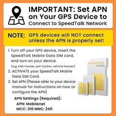 Versatile 4G LTE SIM Card for Tracking Pets, Kids, and Vehicles – 30 Days