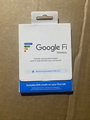 Google Fi Wireless SIM Card Kit Phone Plan Data GSM 5G 4G LTE New PCNV00010RE