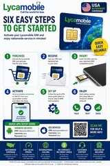 Lycamobile Factory Preloaded 3in1 SIM Card