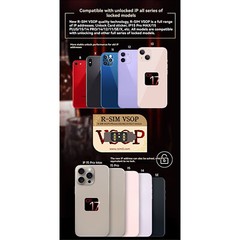 R-SIM VSOP QPE Stable Unlock SIM Card For iPhone 15 Pro Max 14 13 12 11 iOS17