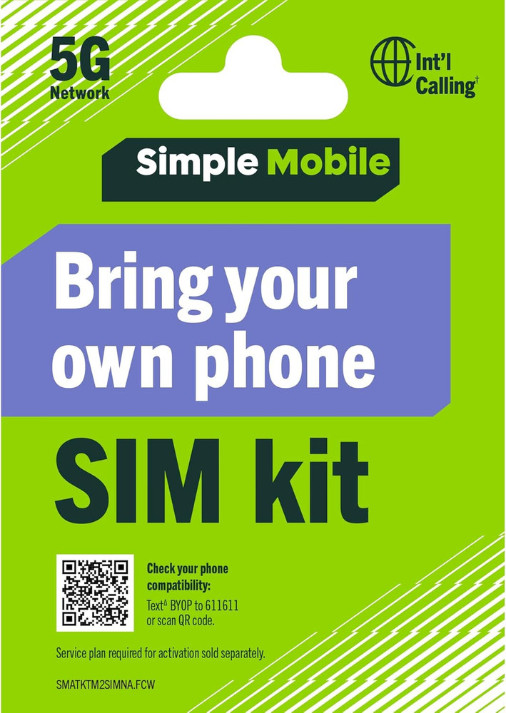 Prepaid Sim Card Kit (4G LTE Network)