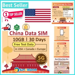 10GB High-Speed China SIM Card – 30 Days of Uncensored Internet Access & Support