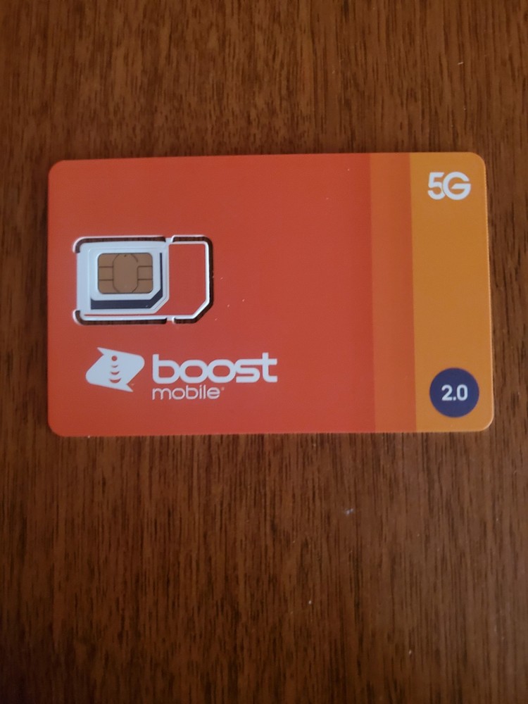 NEW Boost Mobile Sim Card – 5G – Expanded Network-TN For iPhone & Android – 5G