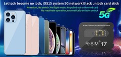 Upgrade RSIM 17 Nano Unlock Card for iPhone 13 Pro 12 Pro Max X XS Max 8 IOS 15.