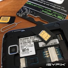 Nano to Micro SIM Card Converter Kit with Eject Tool – Reversible Design