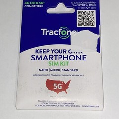 B Tracfone KYOP Keep Your Own Phone Sim Card 3/1 Kit CDMA Cell Phone Call