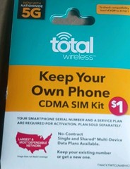 Total Wireless Bring Your Own Phone CDMA SIM Kit