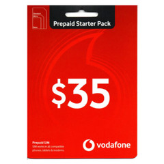 AUSTRALIAN VODAFONE $35 PREPAID MULTI FIT CELL MOBILE PHONE SIM CARD PACK 4G 5G