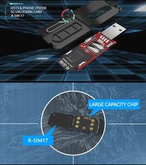 Upgrade RSIM 17 Nano Unlock Card for iPhone 13 Pro 12 Pro Max X XS Max 8 IOS 15.