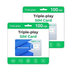 2 Pack Triple Play Data SIM Card -Support USA 4G Coverage Network for Cellula…