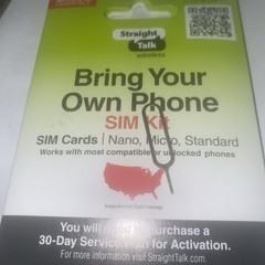 Bring Your Own Phone To Straight Talk Nano SIM Card Activation Kit Green