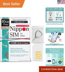 Convenient Japan SIM Card – 15-Day, 10GB 4G LTE with Easy iPhone/Android Setup