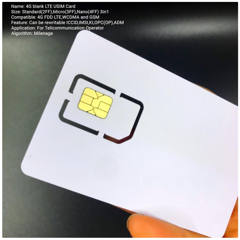 LTE WCDMA ICCID SIM USIM 4G Writer + 5 Programable Cards