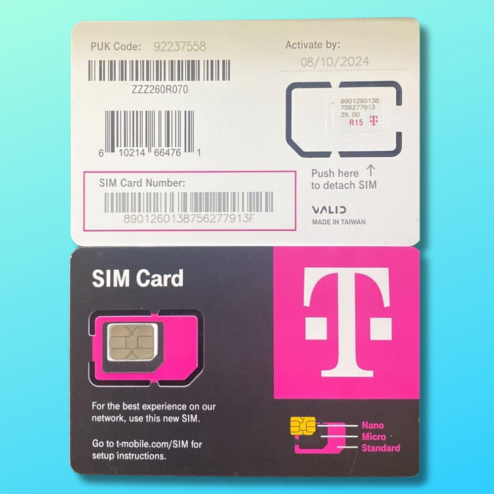 T-Mobile 5G LTE 4G SIM CARD FITS ALL PHONES FOR NEW ACTIVATION OR SWAP SIM
