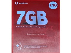 Vodafone uk £10 sim PAY AS YOU GO SIM CARD VODAPHONE 4g 5G