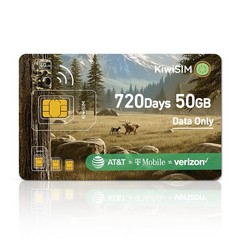 50GB 4G LTE Data SIM Card for Trail & Security Cameras – 2 Years, No Contract, A