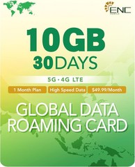 30-Day Data Only SIM | 10GB High-Speed | 44 Country Coverage