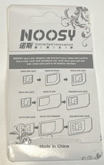 Noosy SIM Card Adapter Nano Micro Standard & SIM Ejector IPhone Android +